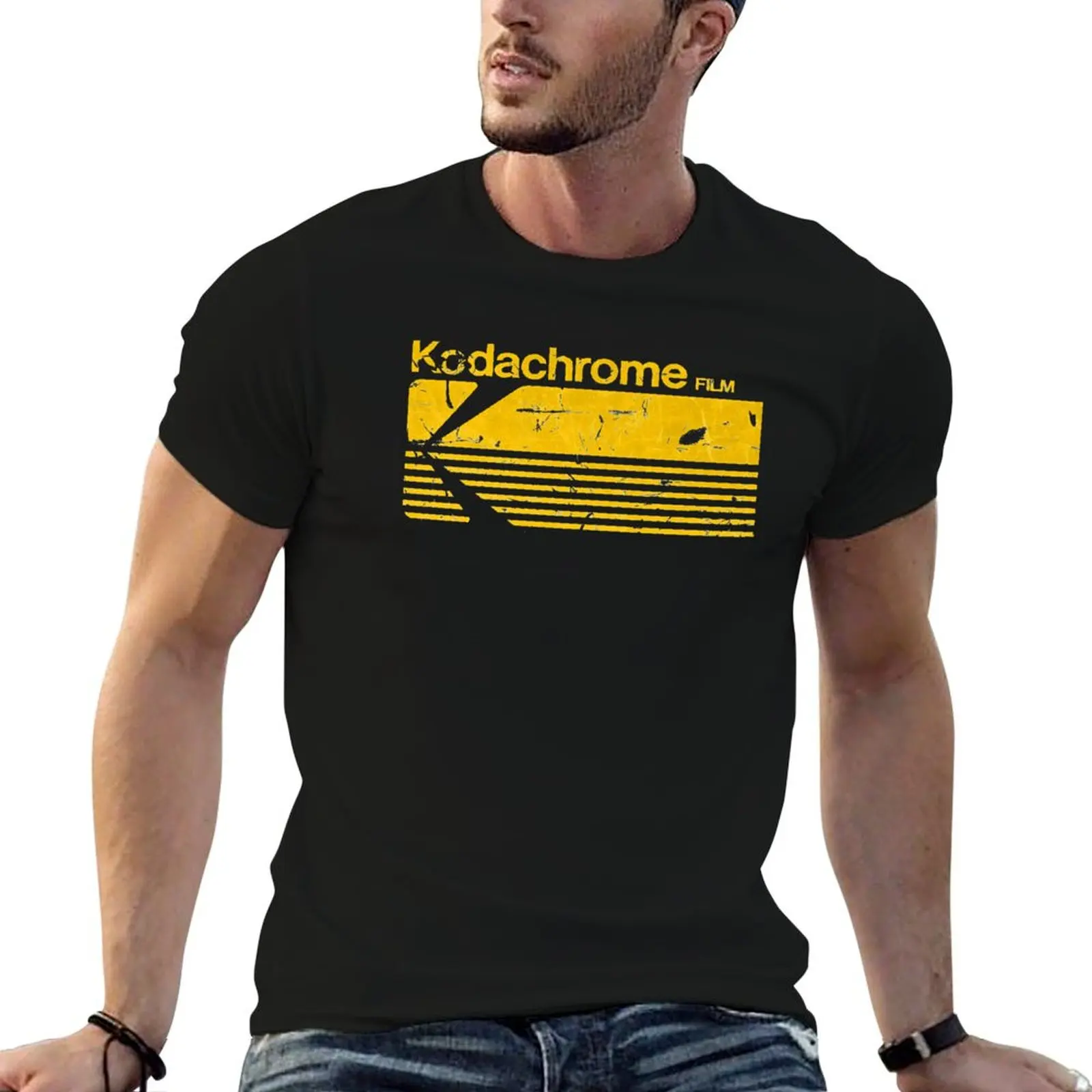 Фото Футболка Kodachrome For Fans, забавные футболки, мужские футболки, футболки из 100% хлопка, мягкие хлопковые футболки для мужчин №1
