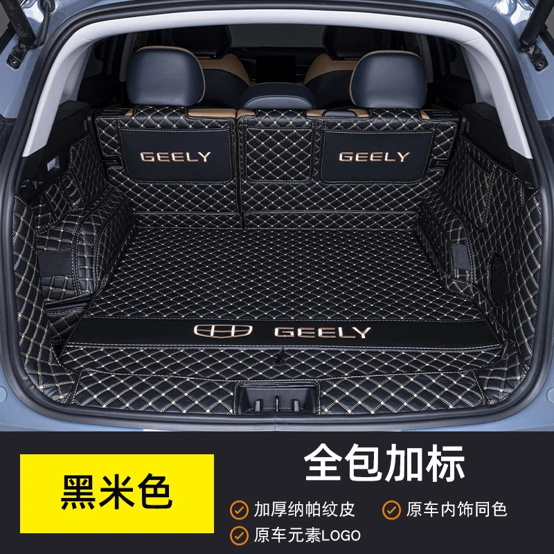 

Для Azkarra Geely Atlas Pro Belgee X70 2020-2022 Коврик в багажник автомобиля Full Surround Leather 3D LHD Внутренние аксессуары по индивидуальному заказу