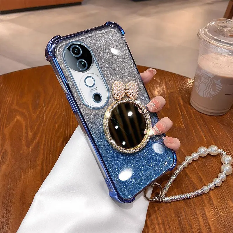 V 40 зеркальный жемчужный браслет фотоэлементов для Vivo V40 V29 V27 V30 pro V29Lite Y38 Y58 Y78 Y77 Y36