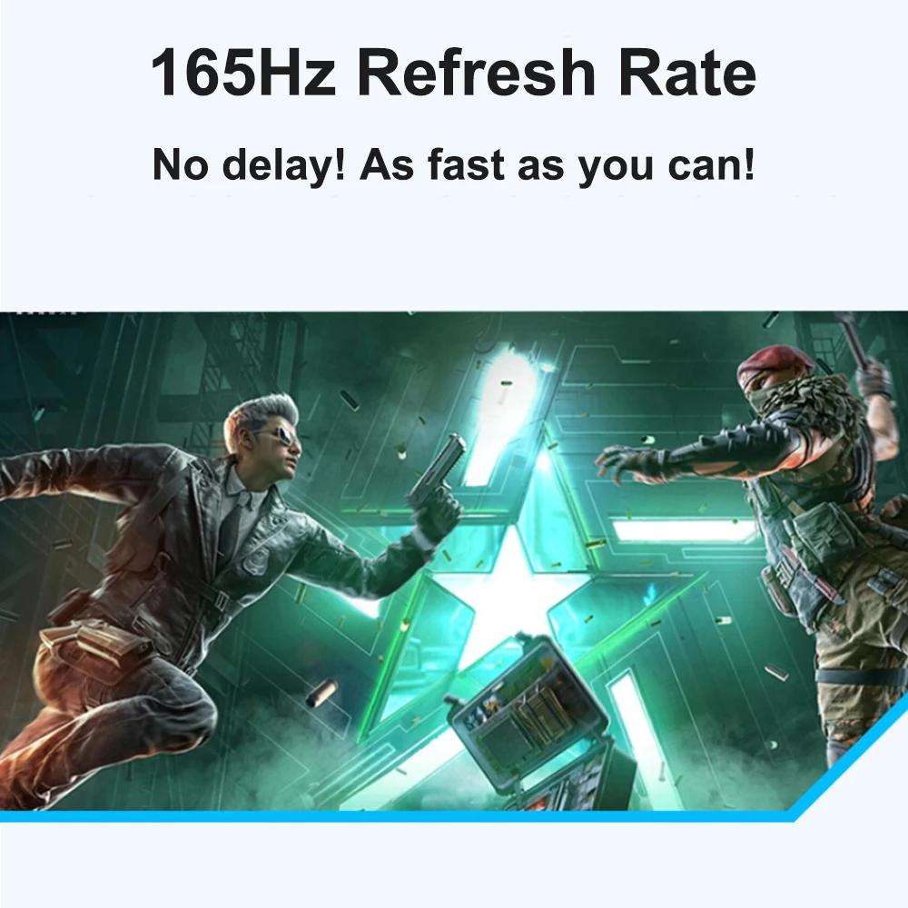 Фото 32-дюймовый изогнутый монитор 2K 1800R 165 Гц игровая поверхность 1ms игровой настольный компьютер экран HD с эффектом освещения 32-дюймовый/2K/165 Гц №3