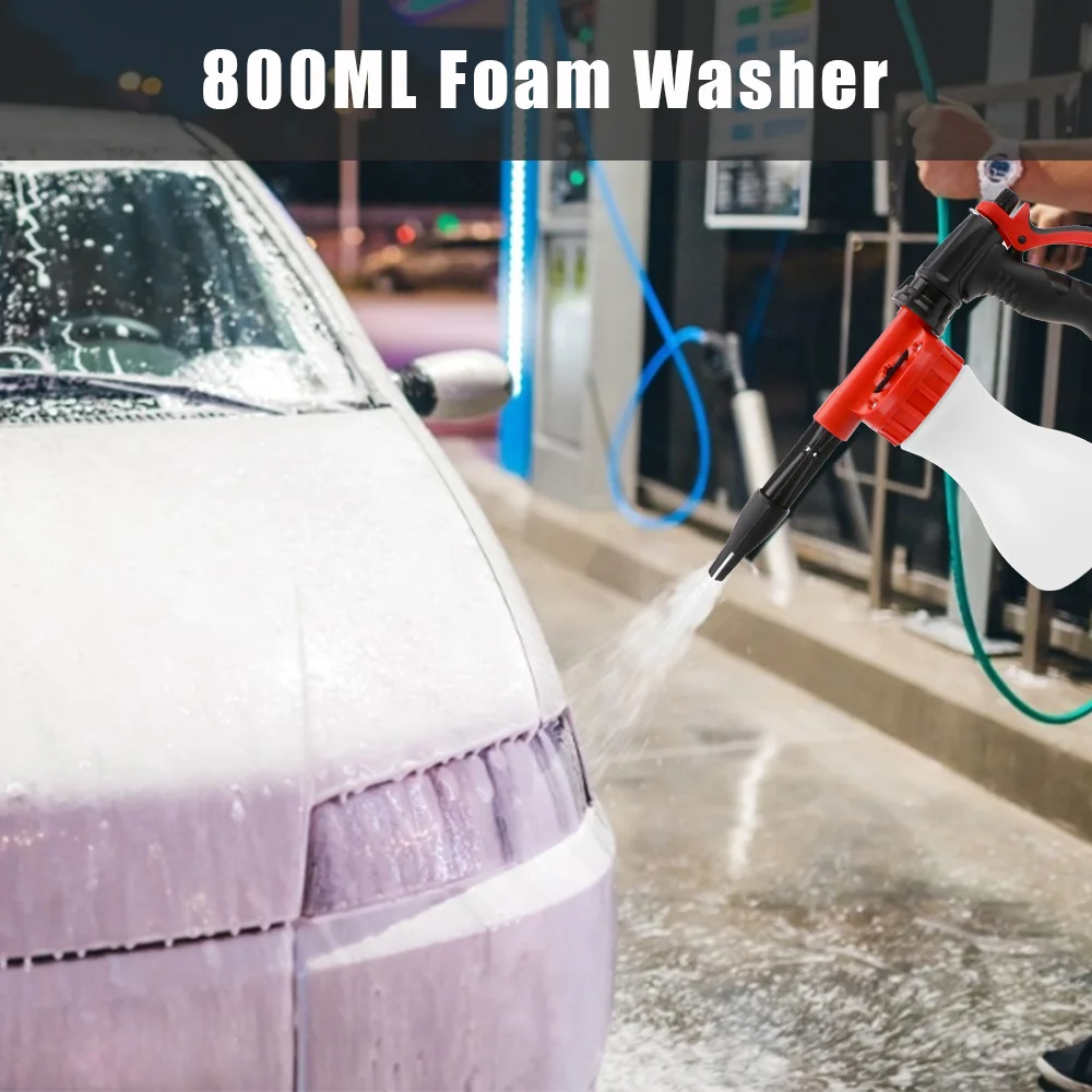 

Auto Accessories Universal Snow Foamer Lance Nozzle Cleaning Washing Tool 800ml Car Washer Soap Shampoo Sprayer Foam Washing Gun