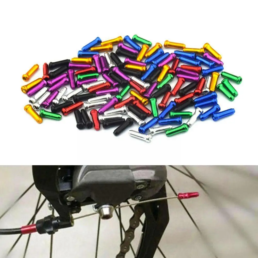 

20pcs Bicycle Brake Shifter Cable End Caps Aluminum Road Cap Derailleur Brake Cable Bike Bicycle Mtb Bike Shift End Accesso P5t6