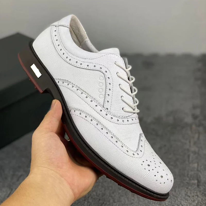 

Original Golf Shoes for Men Top Quality Sport Shoe Mens Genuine Leather White Golf Training Man Luxury Brand Walking Shoes Men