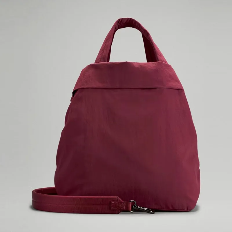 Women's Hand Bag Diagonal Straddle One Shoulder Tote Pure Color Tennis Yoga Fitness 19L Nylon waterproof on my level