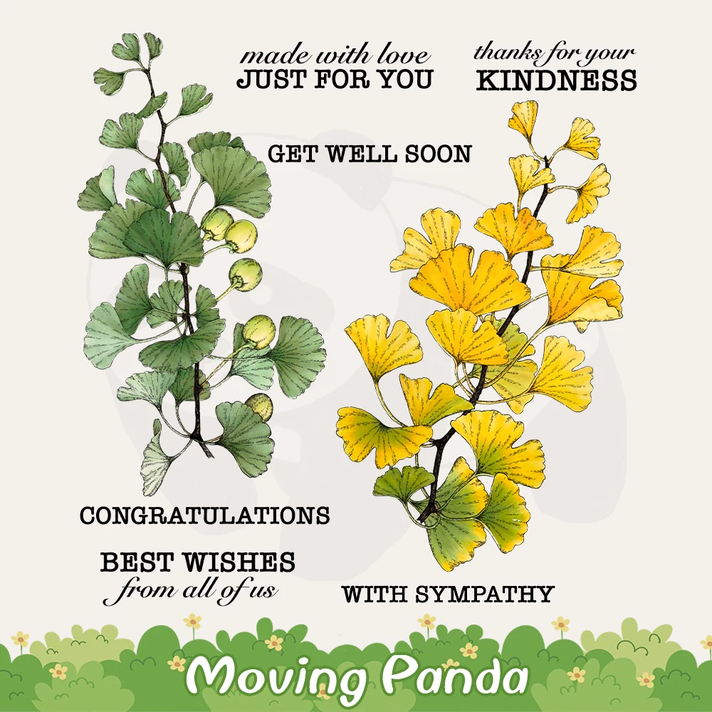 Весенние прозрачные штампы с цветами и листьями вырезанные сделай сам