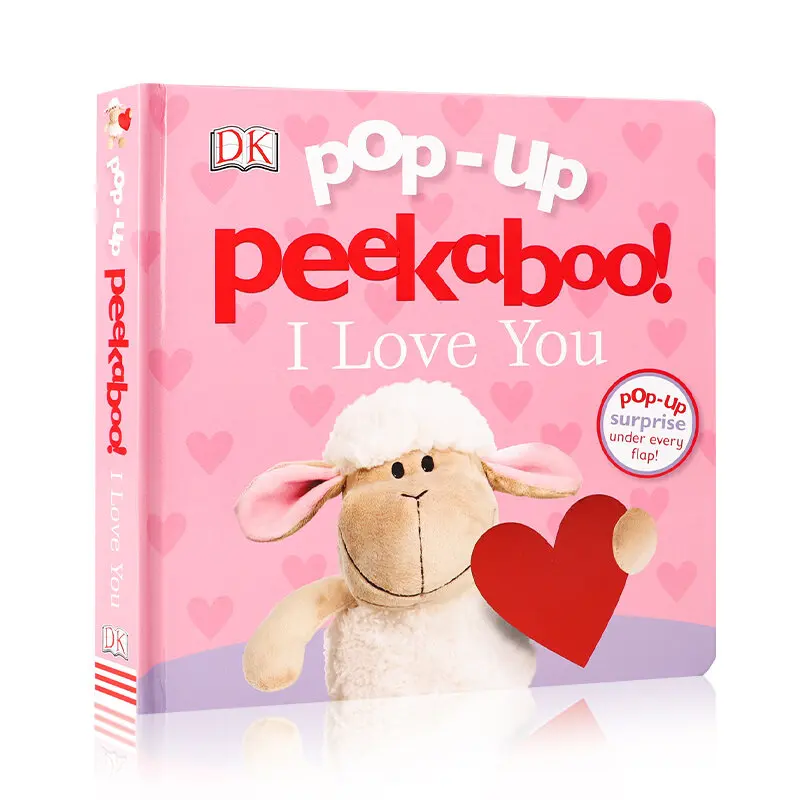 

MiluMilu Английский Оригинальный импортный всплывающий Peekaboo I Love You Pop-Up детский эмоциональный когнитивный