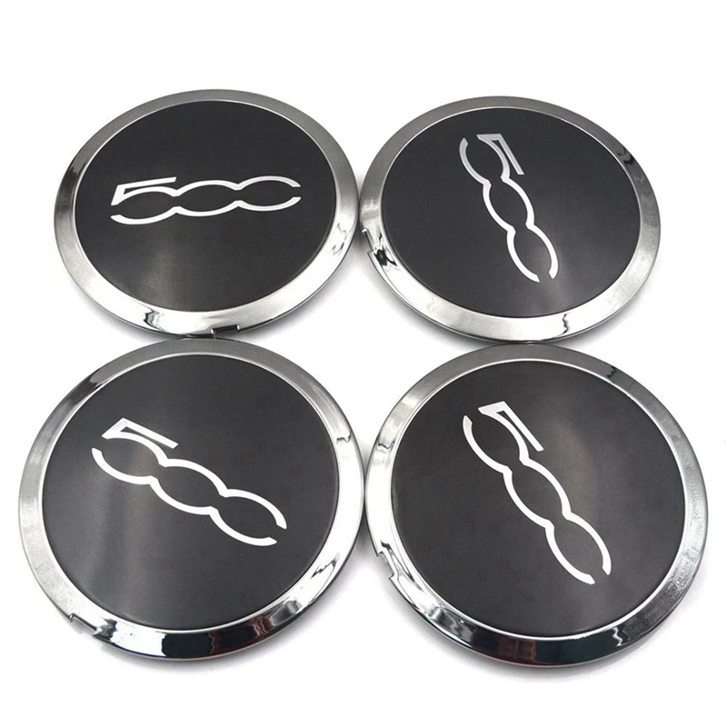 

12Pcs 133Mm Hubcap For Fiat 500 Wheels Centre Hub Caps Set 68078419AC 68078421AC Dust Cover 51884863 Silver