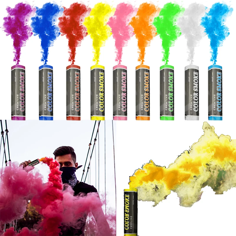 1pcs Party Supplies Smoke Cake Colorful Smoke Effect Show Round Bomb Stage Dj Christmas Birthday Photography Supplies Aid