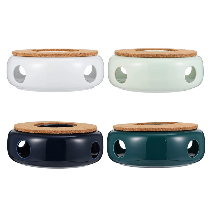 

Керамическая чайная лампа LBER, подогреватель для чая, подставка для кофе, подставка для чая с пробковым ковриком, Кофеварка