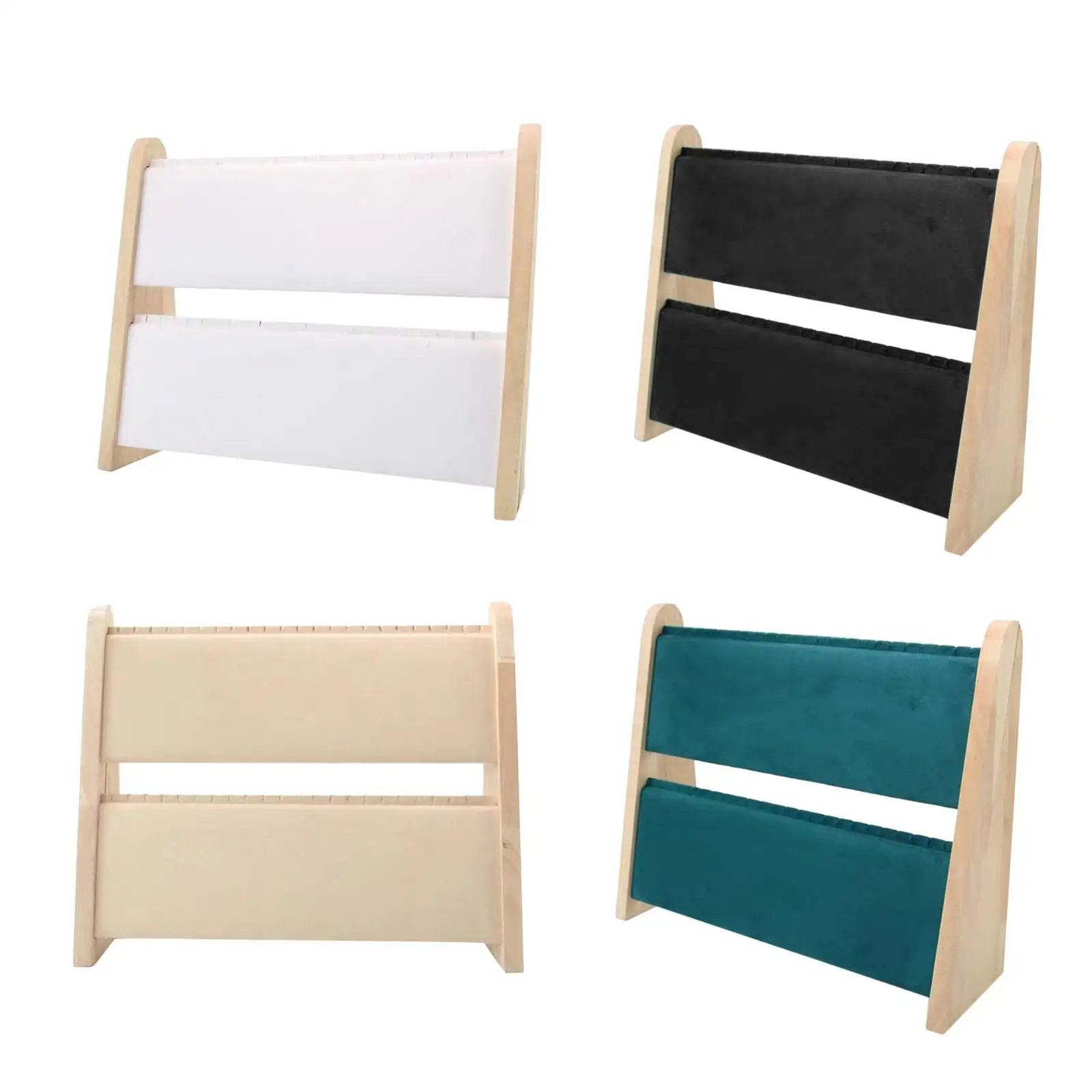 

Wood Necklace Display Holder Chains Showcase Necklace Easel Jewelry Display Boards for Dresser Bedroom Tabletop Decoration