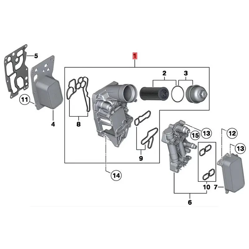 Масляный фильтр двигателя STPAT 11428507697 Подходит для BMW E84 E90N E91N E92N E93N Аксессуары F01N F02N