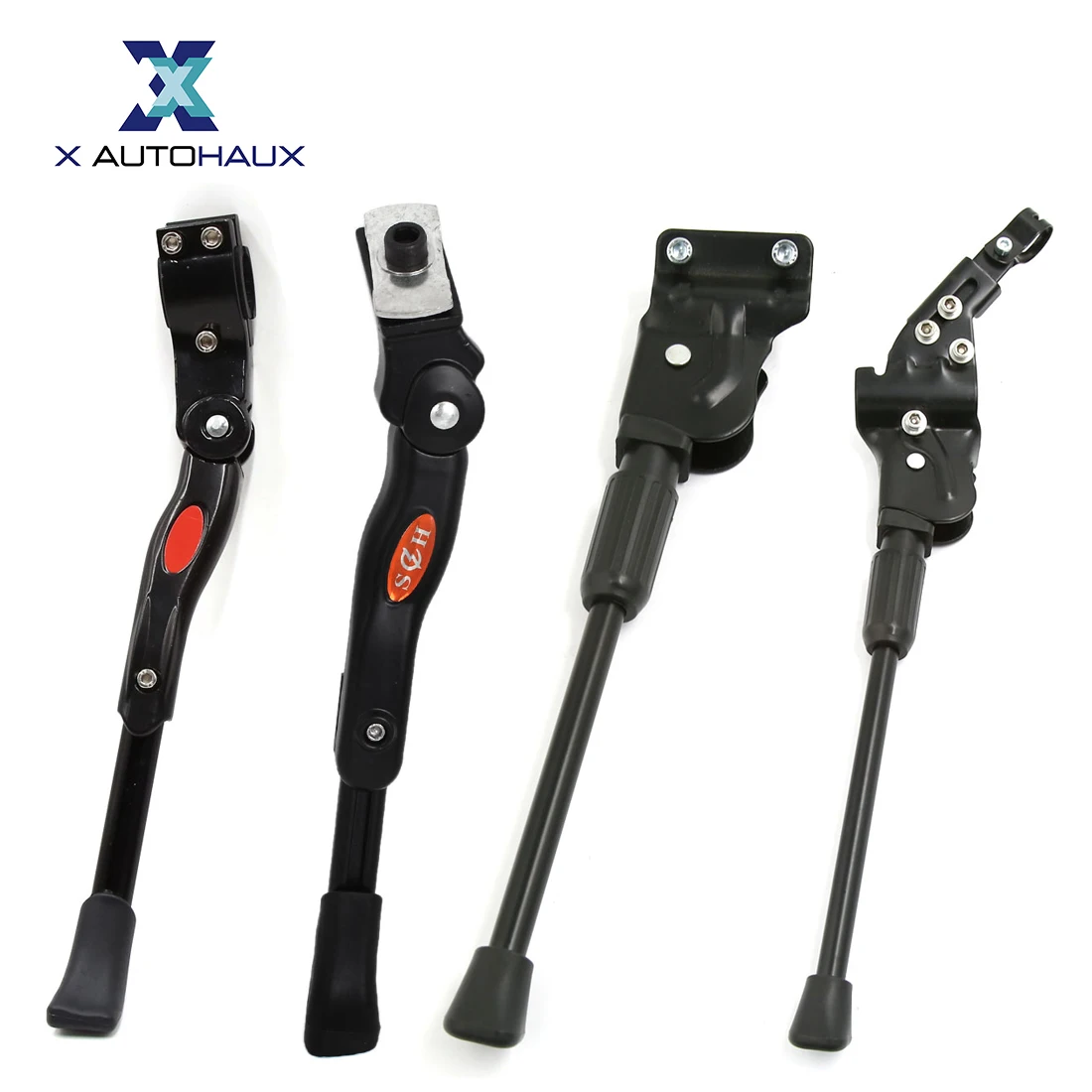 

X Autohaux Metal Adjustable Bicycle Kickstand 22mm 32mm 34mm 35mm 41mm Length Foot Standing Side Support for MTB Bikes Road Bike