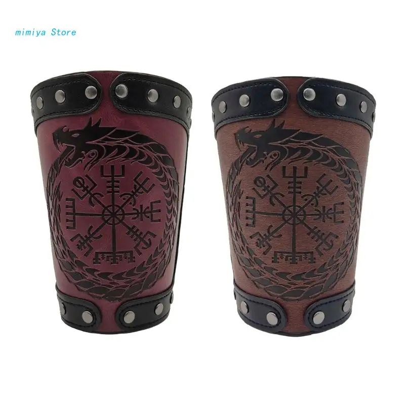 

Vintage Arm Armors Wristband Medieval Embossed Arm Bracers Halloween-Costume