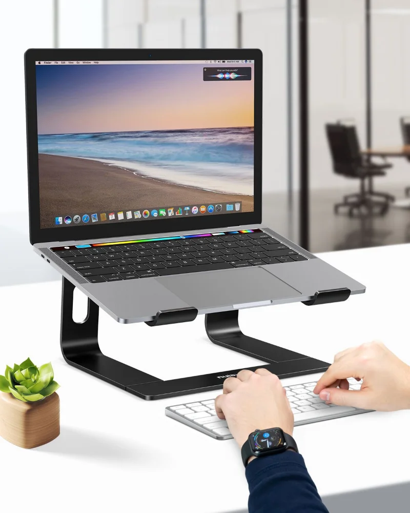 Vertical Laptop Stand Ergonomic Aluminum Laptop Computer Sta