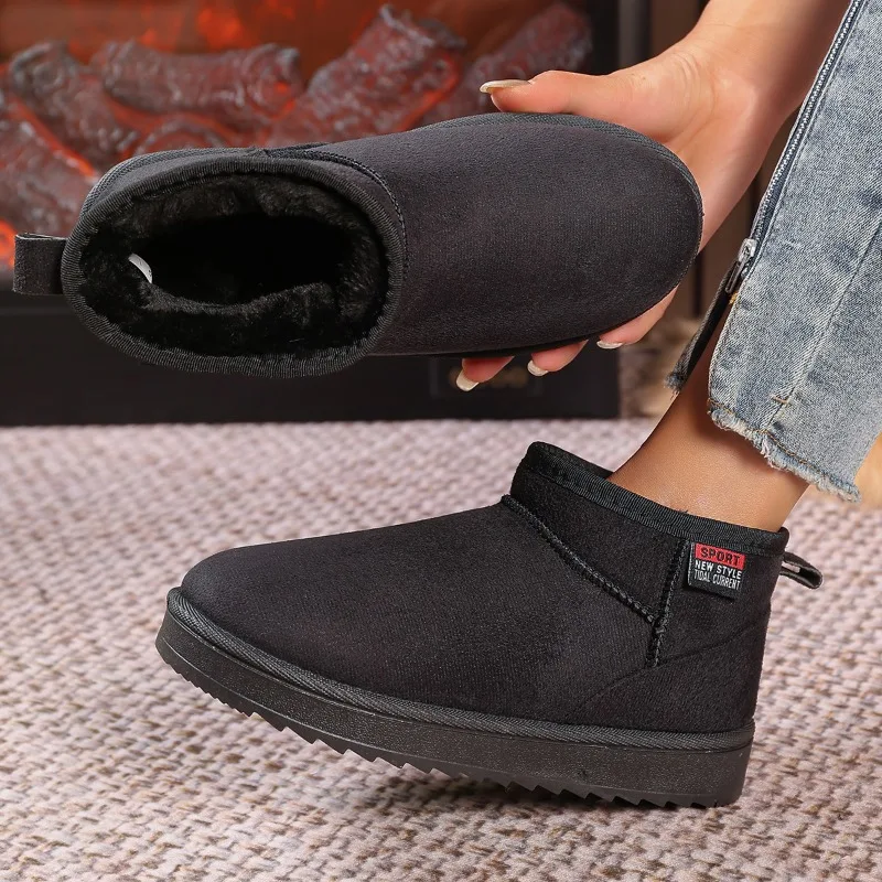 Женские низкие ботинки новые зимние на плоской подошве матовые и флисовые