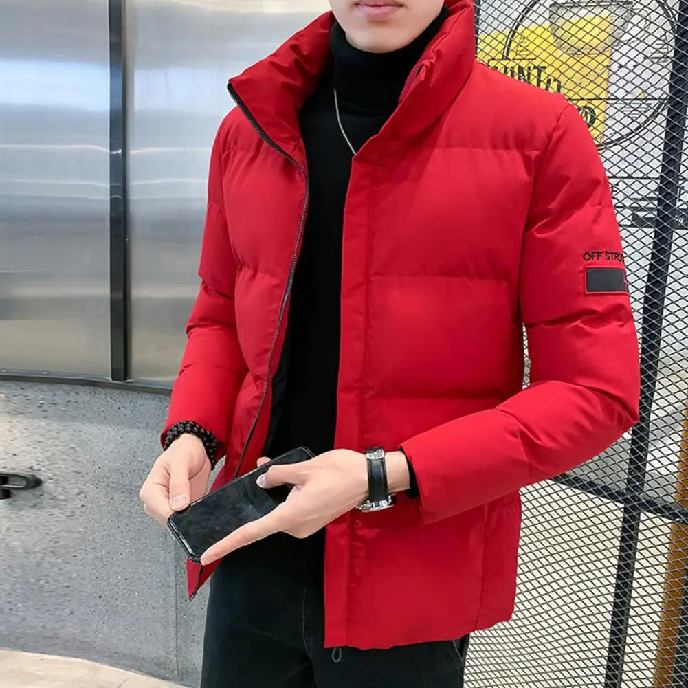 Stylish Men Windbreaker Long Sleeve Super Soft Coldproof Zipper Jacket  Washable Men Coat for Daily  Wear