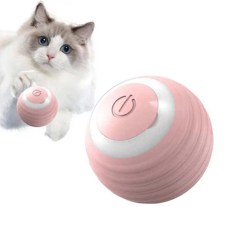 

Interactive Cat Toy Ball Self-Rotating Moving Ball USB Rechargeable Cat Ball Automatic Kitten Toys Smart Sensing Interactive Toy