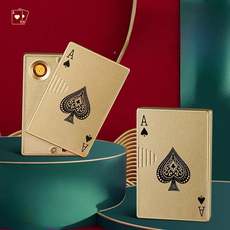 Новинка 2024 креативный покерный электрический USB Перезаряжаемый вольфрамовый