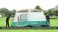 dropshipping most popular large outdoor party family camping tent customized 3 rooms or more