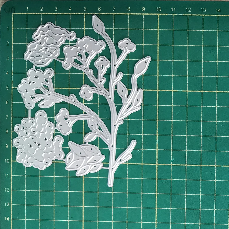 Металлические Вырубные штампы в виде растительной ветки рубана для рукоделия