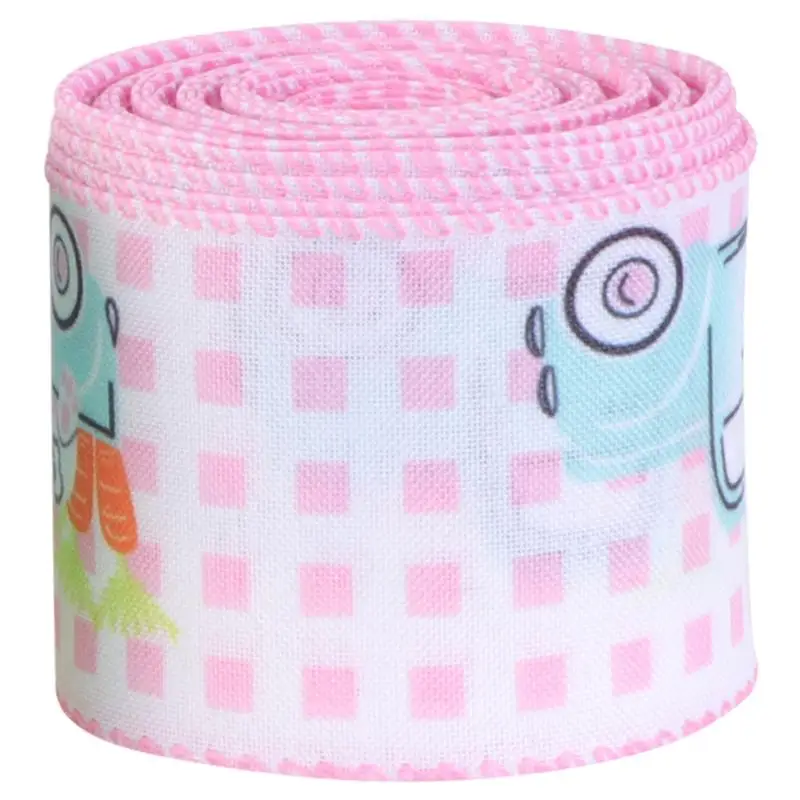 

1 Roll Easter Ribbon Easter Wrapping Ribbon DIY Packing Band Easter Ribbon Hair Bow Gift Wrapping Grosgrain (Random Style)