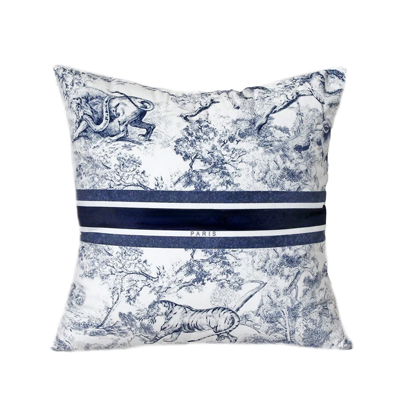 

Luxury Brand Pillow Velvet Cushion Cover Pillow Modern Art Pillows Case Sofa Couch Throw Pillows Home Decor for Birthday Gift