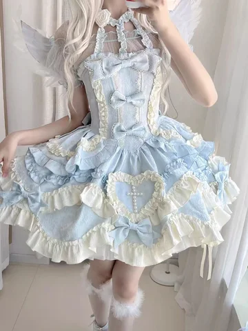 Женское платье ZHUOFU в стиле Лолита из хлопка