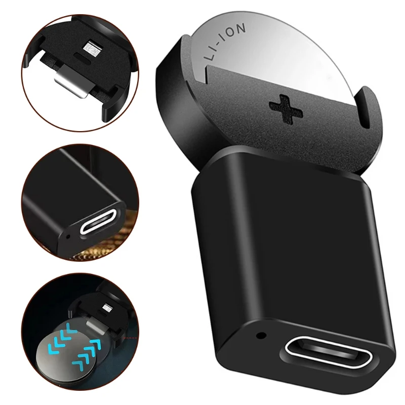 Фото Разъем USB Type-C, литий-ионный LIR2032 LIR2025 ML2032 ML2025 CR2032, адаптер для батарейки-таблетки, зарядное устройство 2032, зарядные устройства для быстрой зарядки №2