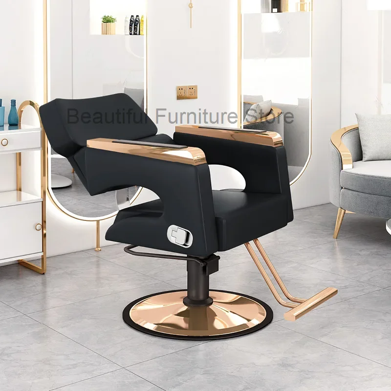 Парикмахерское кресло для салона парикмахерской вращающееся кресло-тележка с