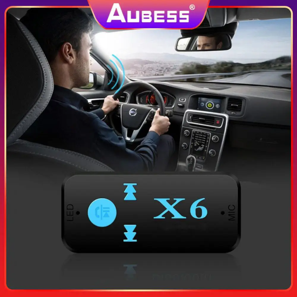 

X6 Wireless Receiver Compatible Audio Transmission Adapter Supports Hands-free Calling High-definition Black 3.5mm