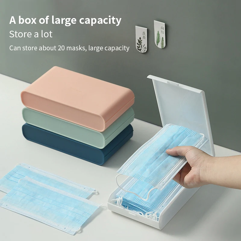 

Pocket Mask Organizer Portable Mask Storage Boxes Home Moisture-proof Mask Box Universal Paper Holder Sundries Jewelry Container