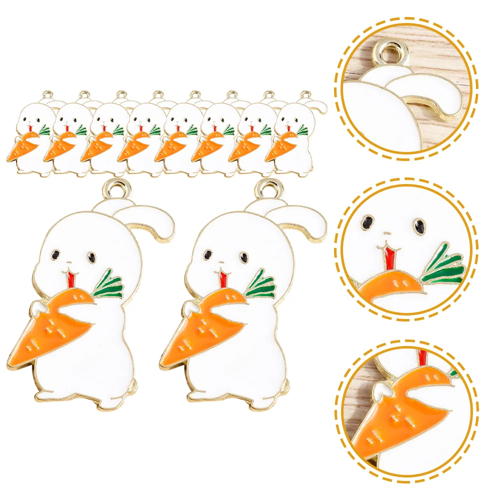 

10pcs Jewelry Making Accessories DIY Jewelry Making Findings Jewelry Making Supplies Jewelry Making Kit Rabbit Charms