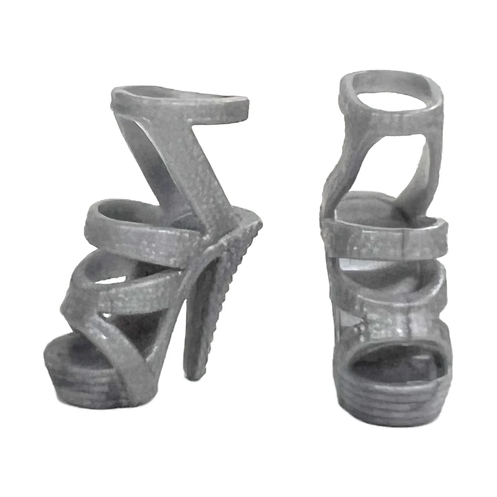 

NK оптовая продажа 100 пар серые женские высококачественные модные ботинки на плоской подошве босоножки на высоком каблуке обувь для куклы Барби аксессуары «сделай сам» игрушка