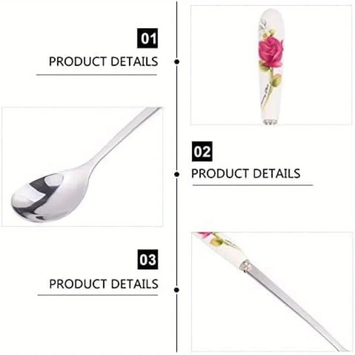 Кофейная ложка с керамической ручкой