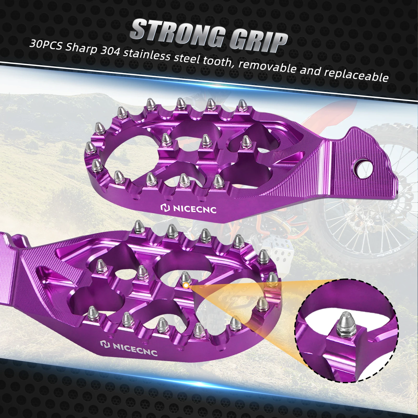 Для велосипеда Surron Light Bee X S L1E 2023 2024 детали Sur ron Segway X160 X260 NICECNC увеличенные подножки