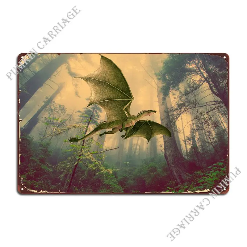 

Dragon Metal Plaque Cinema Wall Decor Wall Mural Bar Tin Sign Poster