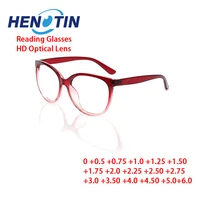 henotin 1 pack stylish wide leg reading glasses ultra light mens womens eye care elegant and comfortable