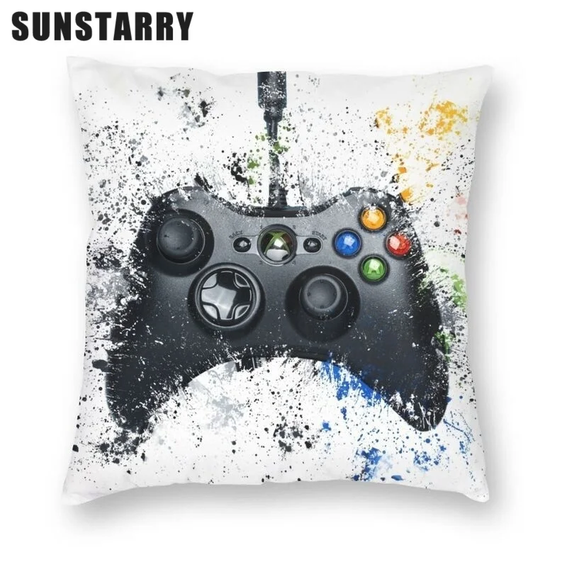 

Nostalgia Gamer Controller Cushion Cover Video Game Throw Pillow Case For Car Fashion Pillowcase Home Decoration Funda Cojín