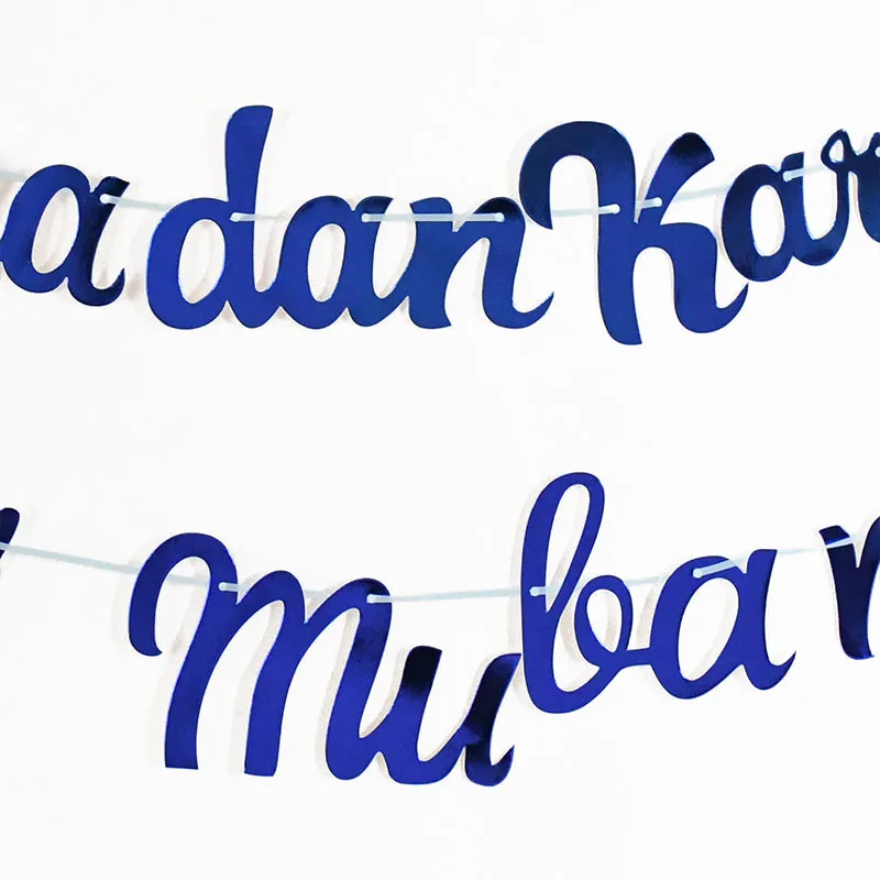 1 шт. Eid Mubarak Pull The Flag EID Рамадан Kareem баннер с надписью Мусульманский Исламский
