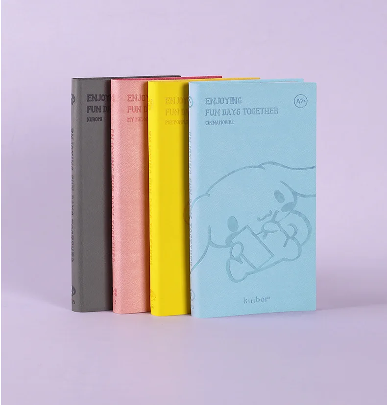 

Sanrio серия мультфильм аниме милая карманная книга A7 ручная книга Портативная сумка Cinnamoroll помпон пурин Mymelody Kuromi праздничный подарок