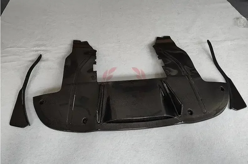 Задний бампер из настоящего углеродного волокна боковые спойлеры диффузор