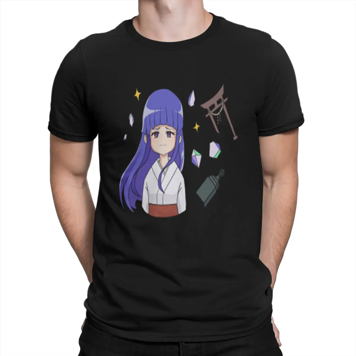 

Мужская винтажная футболка из хлопка, с коротким рукавом и воротником