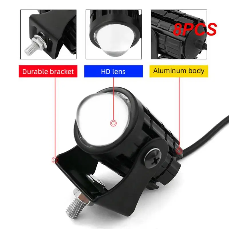 

Светодиодные противотуманные фары для мотоцикла, 8 шт., 24 В