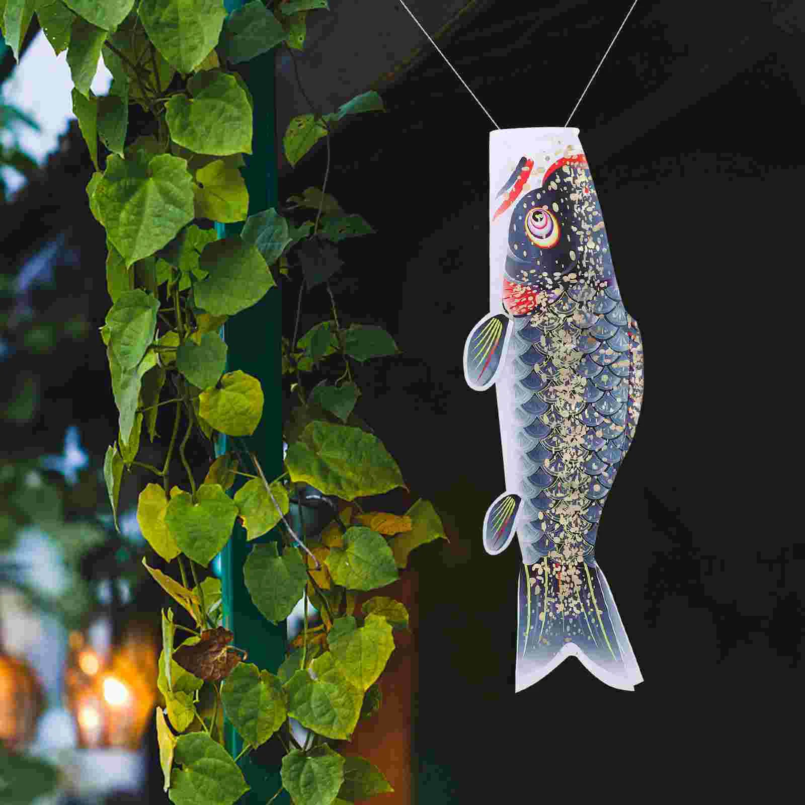 

Carp Streamer Decorative Outdoor Hanging Wind Socks Windsock Flag Fish Satin Japanese Decorations Koinobori