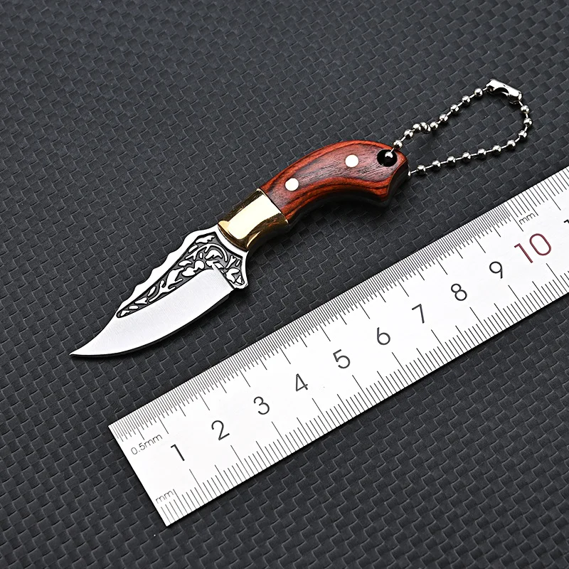 

1pcs Mini Kitchen Knife Portable Outdoor Hunting Survival Tactical Utility Pocket EDC Knives Keychain Pendant Express Box Opener