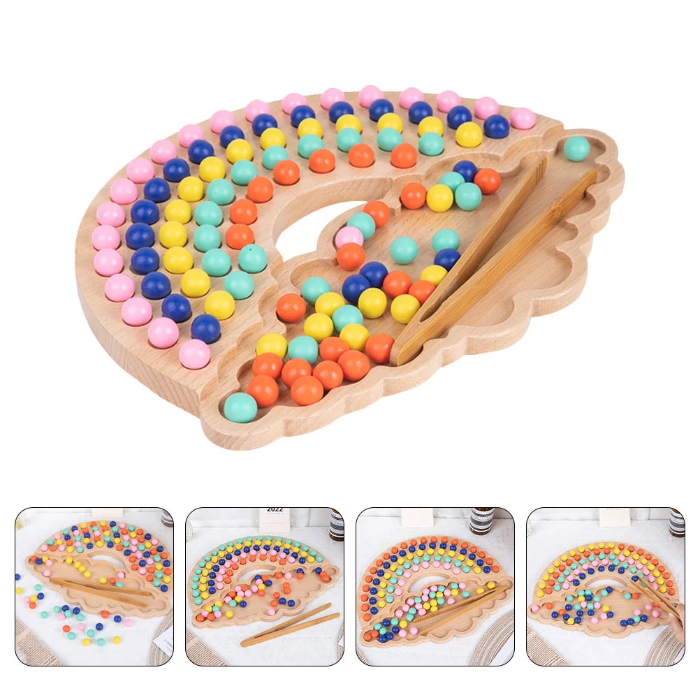 

1 Set of Children Educational Training Clamp Balls Game Cognitive Plaything