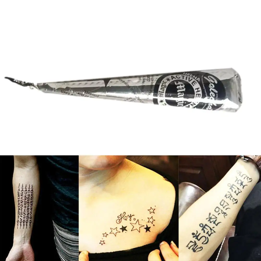 1 шт. водостойкий трафарет для татуировок с черной хной
