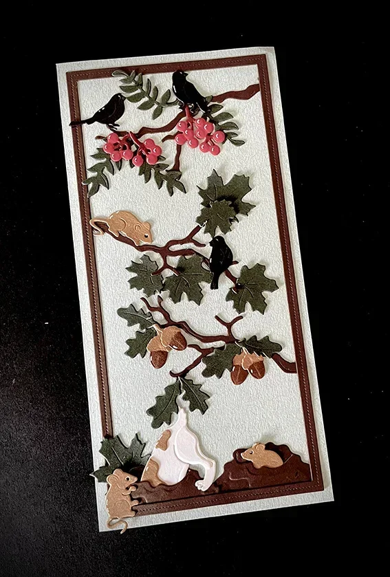 Новинка 2024 металлические штампы ветки и листья формы для фундука изготовление