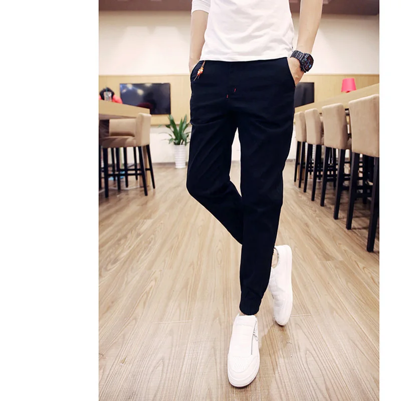NEW 2022 Spring Summer Spring Joker Men Casual Pants Leg Beam Feet Pants Harem Pants Men\'s Trousers Pantalon Homme