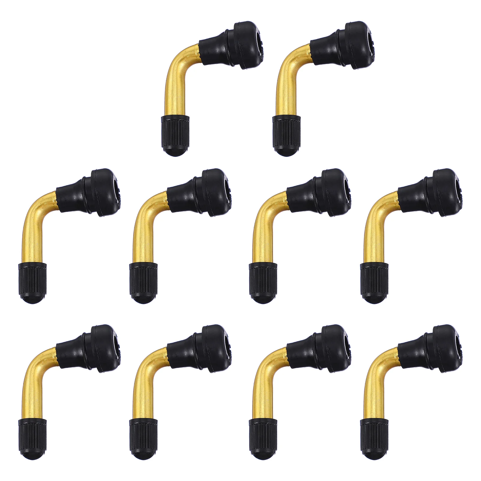 

10pcs Motorbike Tires Parts Electric Vehicles Valves Adapter Angle Bent Valves Tubeless Tire Valves Tire Adapter